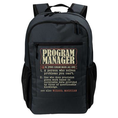 Program Manager Definition Daily Commute Backpack