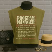 Program Manager Definition Garment-Dyed Women's Muscle Tee