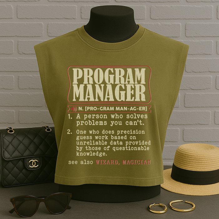 Program Manager Definition Garment-Dyed Women's Muscle Tee