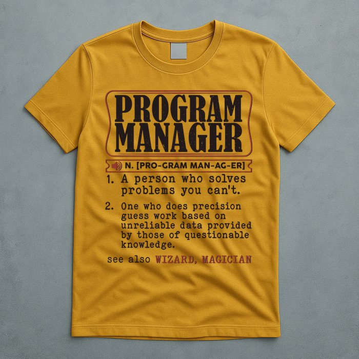 Program Manager Definition T-Shirt