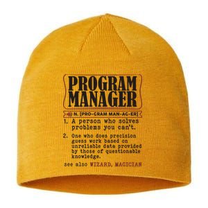 Program Manager Definition Sustainable Beanie