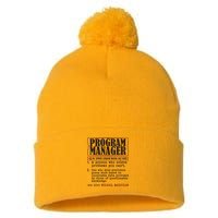 Program Manager Definition Pom Pom 12in Knit Beanie