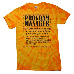 Program Manager Definition Tie-Dye T-Shirt