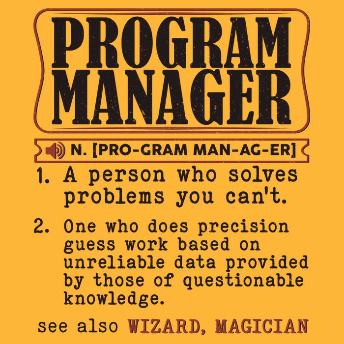 Program Manager Definition Trucker Hat
