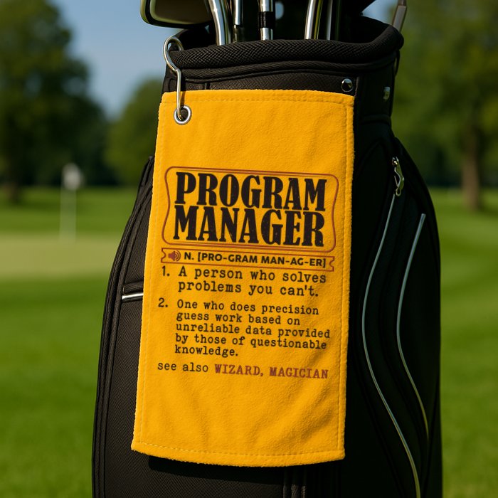 Program Manager Definition Golf Towel