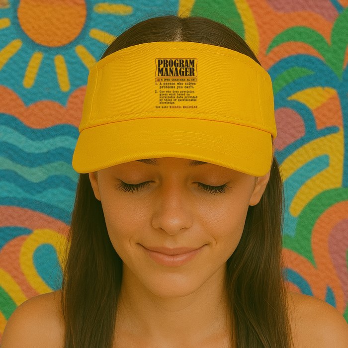 Program Manager Definition Valucap Bio-Washed Visor