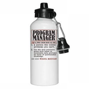 Program Manager Definition Aluminum Water Bottle