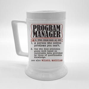 Program Manager Definition Beer Stein