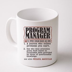 Program Manager Definition Coffee Mug