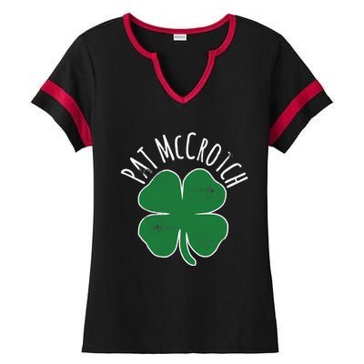 PAT McCROTCH Dirty Adult Irish ST PATRICKS DAY Gift Ladies Halftime Notch Neck Tee