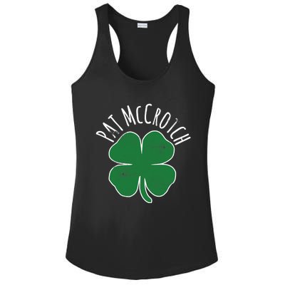 PAT McCROTCH Dirty Adult Irish ST PATRICKS DAY Gift Ladies PosiCharge Competitor Racerback Tank