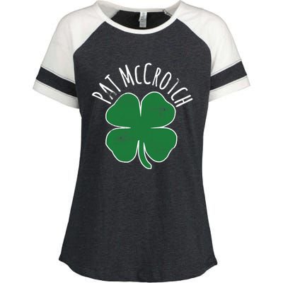 PAT McCROTCH Dirty Adult Irish ST PATRICKS DAY Gift Enza Ladies Jersey Colorblock Tee