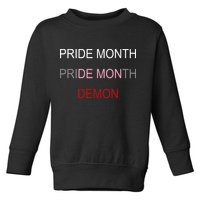 Pride Month Demon Toddler Sweatshirt