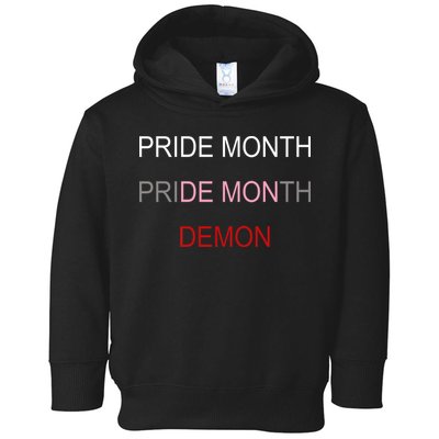 Pride Month Demon Toddler Hoodie