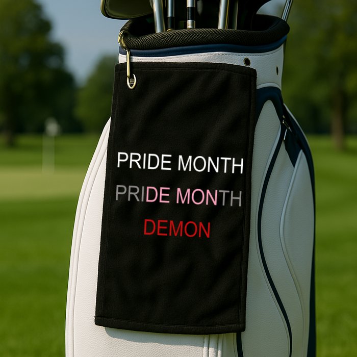 Pride Month Demon Golf Towel