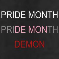 Pride Month Demon Golf Towel