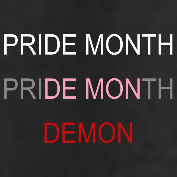 Pride Month Demon Golf Towel