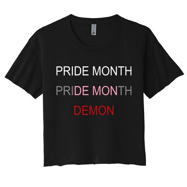 Pride Month Demon Crop Top