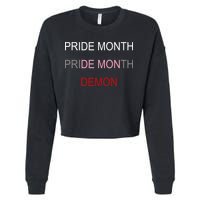 Pride Month Demon Cropped Pullover Crew