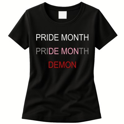 Pride Month Demon Womens T-Shirt