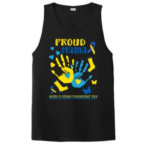 Proud Mama Down Syndrome Awareness T21 Gift PosiCharge Competitor Tank