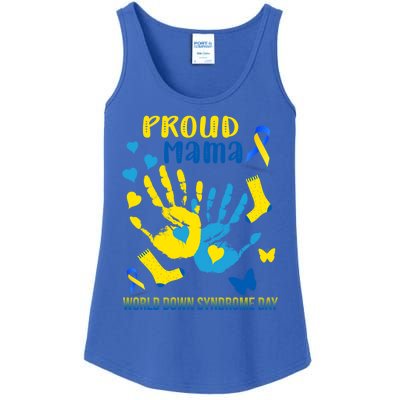 Proud Mama Down Syndrome Awareness T21 Gift Ladies Essential Tank