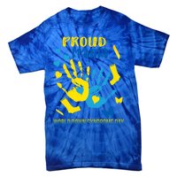 Proud Mama Down Syndrome Awareness T21 Gift Tie-Dye T-Shirt