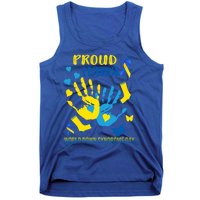 Proud Mama Down Syndrome Awareness T21 Gift Tank Top