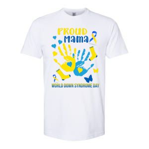 Proud Mama Down Syndrome Awareness T21 Gift Softstyle CVC T-Shirt