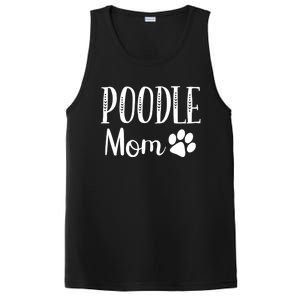 Poodle Mom Dog Lover Owner Cute Paw Print Arrow Gift PosiCharge Competitor Tank