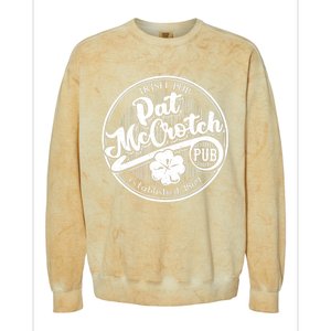 PAT McCROTCH Dirty Adult Irish ST PATRICKS DAY Colorblast Crewneck Sweatshirt