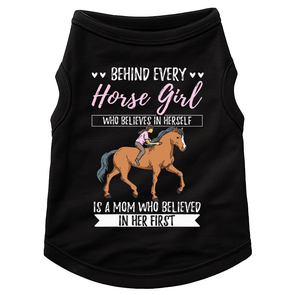 Proud Mama Daughter At Equestrian Horses Hobby Mommy Doggie Tank