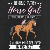 Proud Mama Daughter At Equestrian Horses Hobby Mommy Beanie