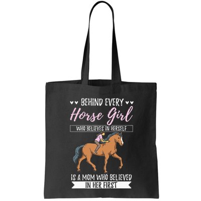 Proud Mama Daughter At Equestrian Horses Hobby Mommy Bag