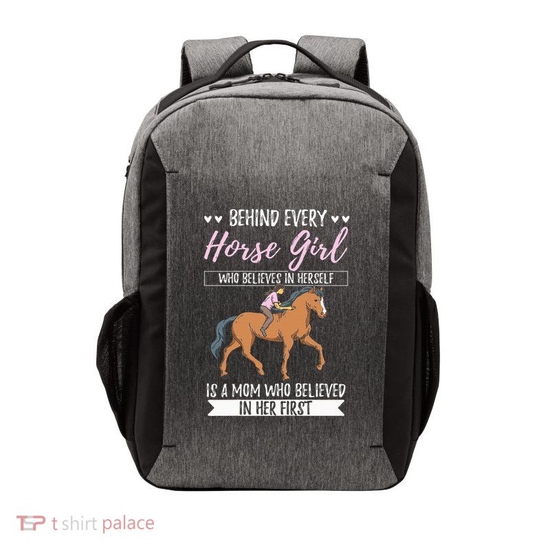 Proud Mama Daughter At Equestrian Horses Hobby Mommy Vector Backpack