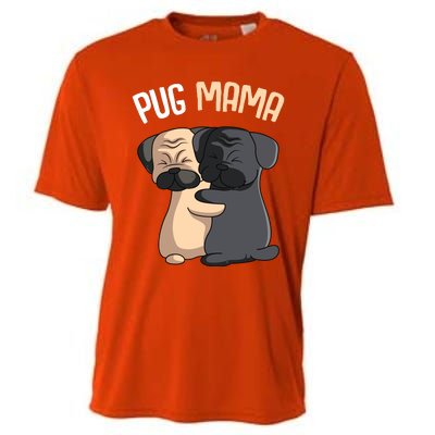 Pug Mama Dog Mom Lover Owner Girl Women Cooling Performance Crew T-Shirt