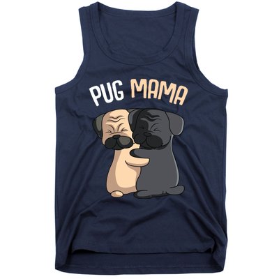 Pug Mama Dog Mom Lover Owner Girl Women Tank Top