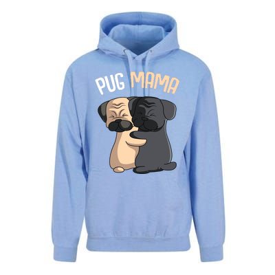 Pug Mama Dog Mom Lover Owner Girl Women Unisex Surf Hoodie