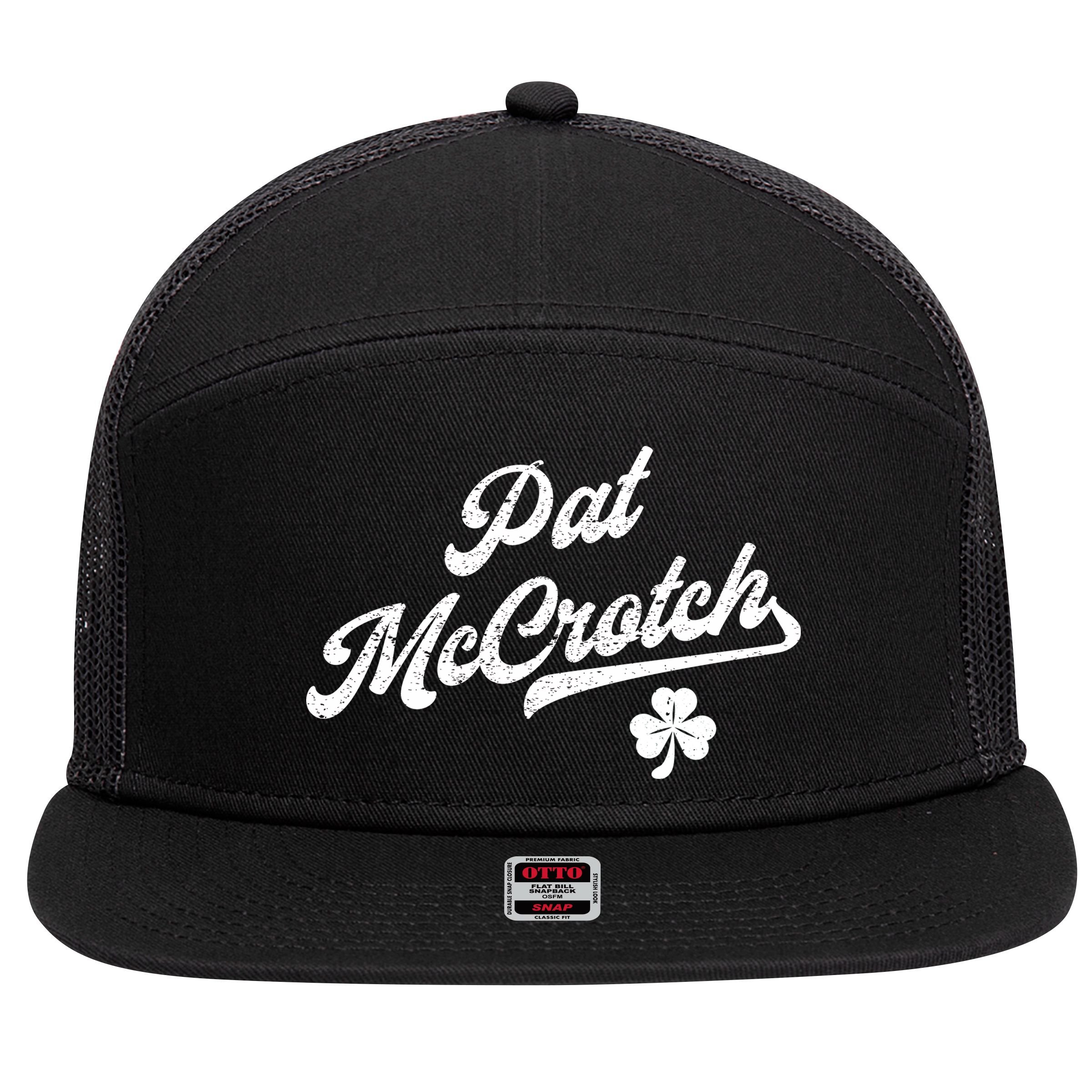 Pat McCrotch Dirty Adult Irish ST PATRICKS DAY 7 Panel Mesh Trucker Snapback Hat