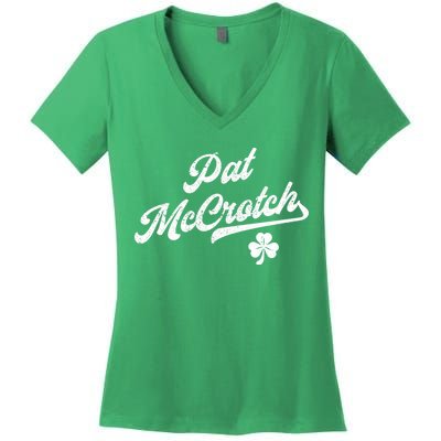 Pat McCrotch Dirty Adult Irish ST PATRICKS DAY Women's V-Neck T-Shirt
