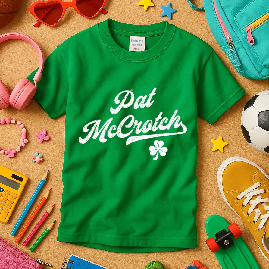 Pat McCrotch Dirty Adult Irish ST PATRICKS DAY Kids T-Shirt