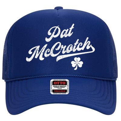 Pat McCrotch Dirty Adult Irish ST PATRICKS DAY High Crown Mesh Back Trucker Hat