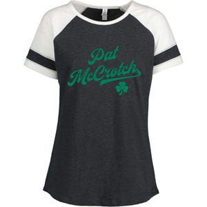 Pat McCrotch Dirty Adult Irish ST PATRICKS DAY Enza Ladies Jersey Colorblock Tee