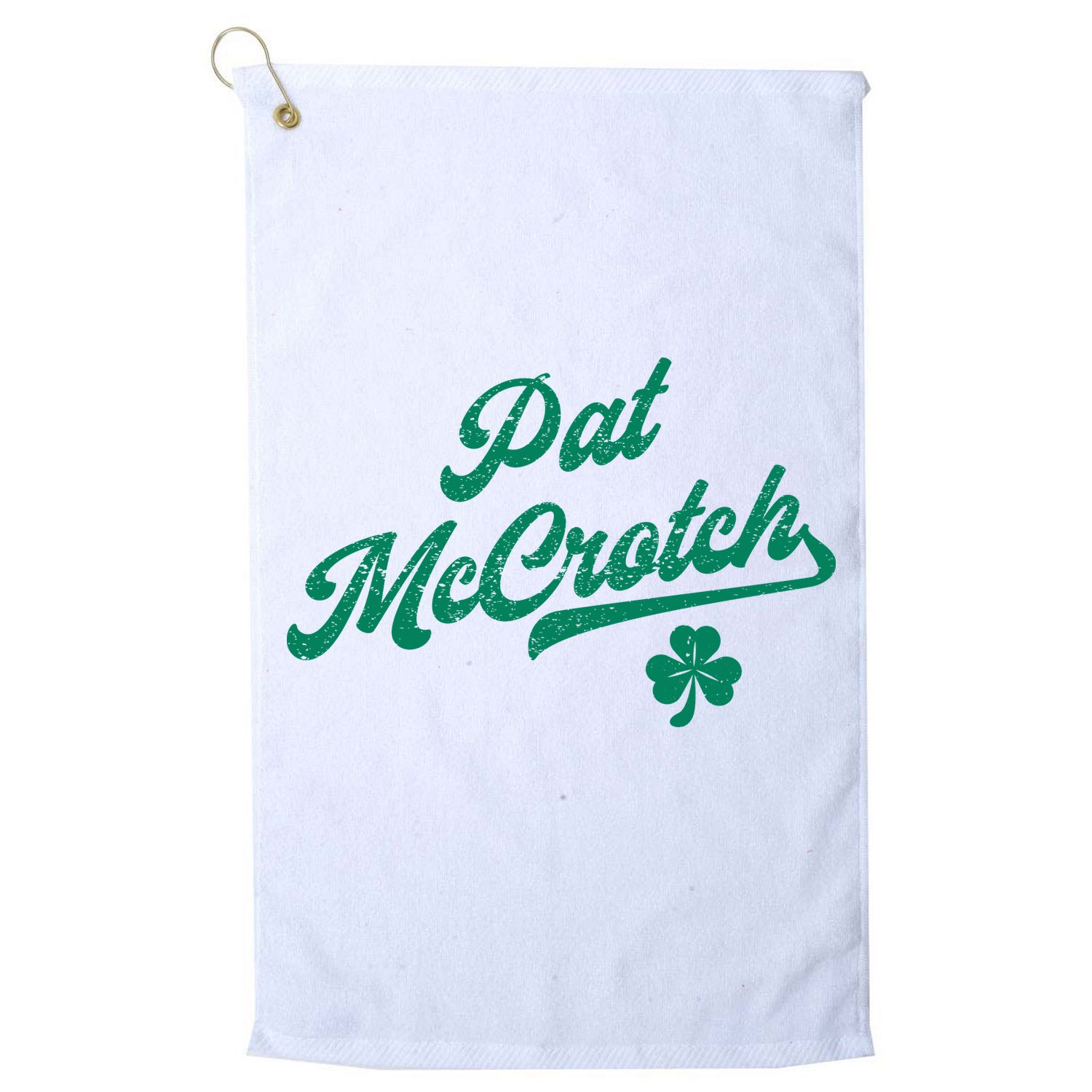 Pat McCrotch Dirty Adult Irish ST PATRICKS DAY Golf Towel