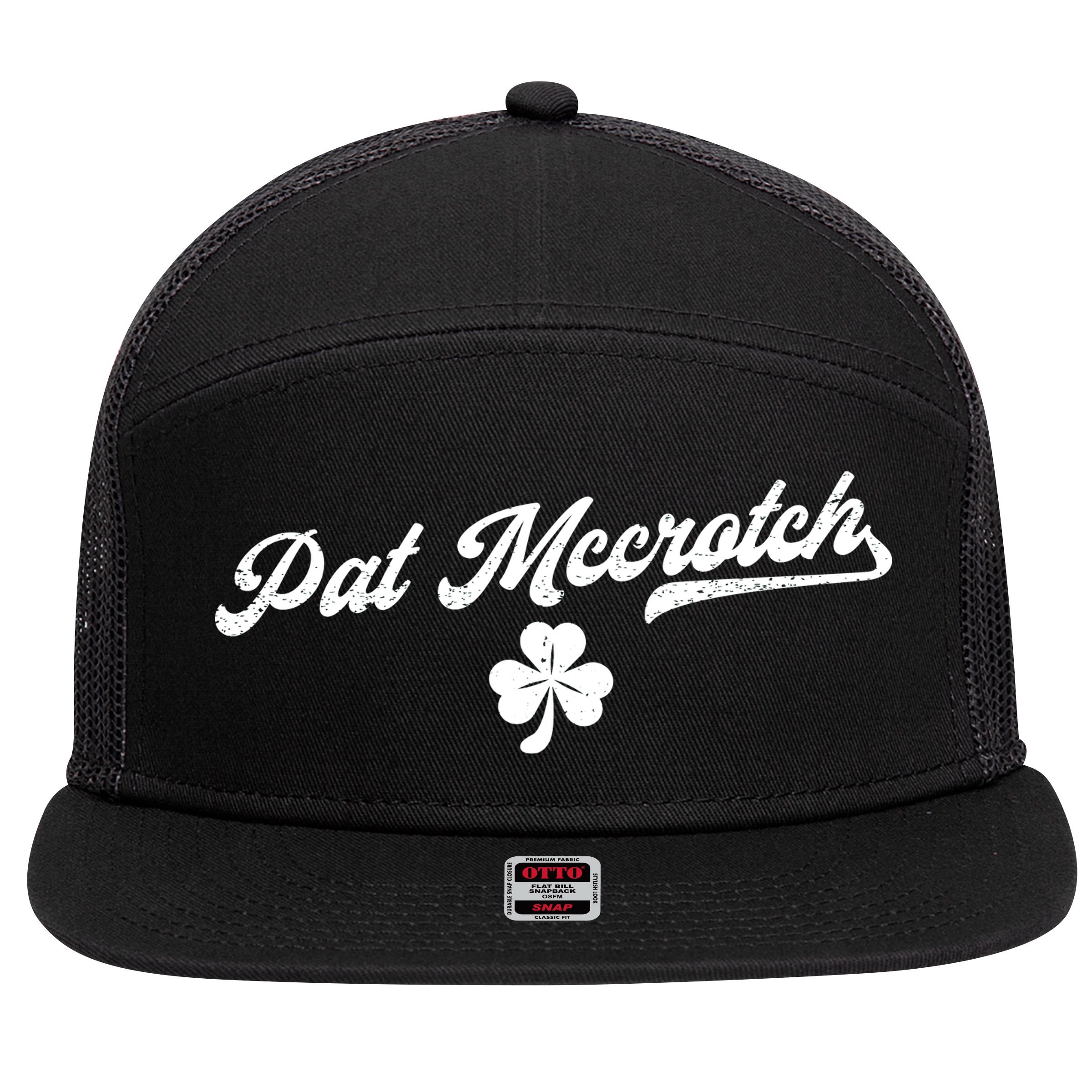 Pat McCrotch Dirty Adult Irish ST PATRICKS DAY 7 Panel Mesh Trucker Snapback Hat