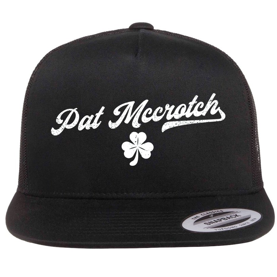 Pat McCrotch Dirty Adult Irish ST PATRICKS DAY Flat Bill Trucker Hat