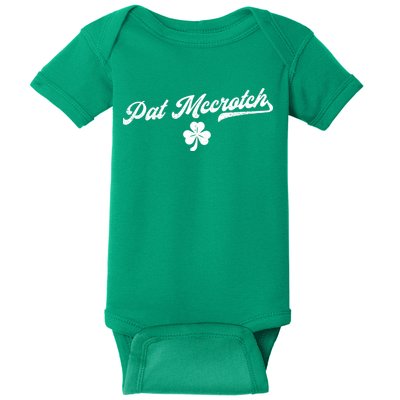 Pat McCrotch Dirty Adult Irish ST PATRICKS DAY Baby Bodysuit
