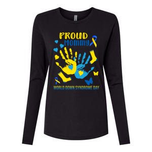 Proud Mommy Down Syndrome Awareness T21 Gift Womens Cotton Relaxed Long Sleeve T-Shirt