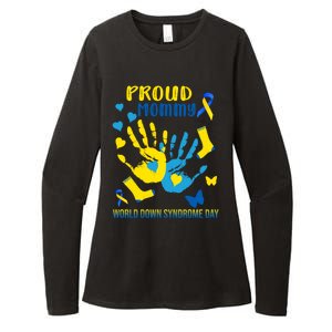 Proud Mommy Down Syndrome Awareness T21 Gift Womens CVC Long Sleeve Shirt