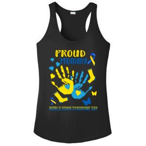 Proud Mommy Down Syndrome Awareness T21 Gift Ladies PosiCharge Competitor Racerback Tank